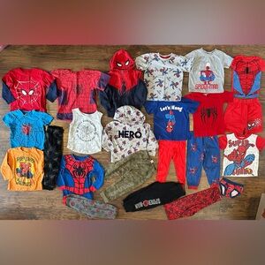 Spider-Man Kids Pajama T shirt Outfit Bundle Toddler Boys Superhero Marvel